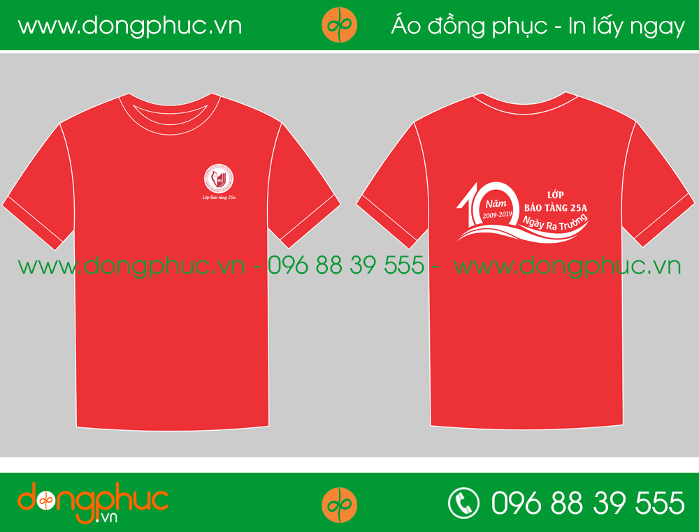 Áo phông đồng phục Lớp Bảo tàng 25A
